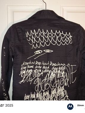 Drop Dead Jacket Vegan Leather Size XS Black Motorcycle Wear